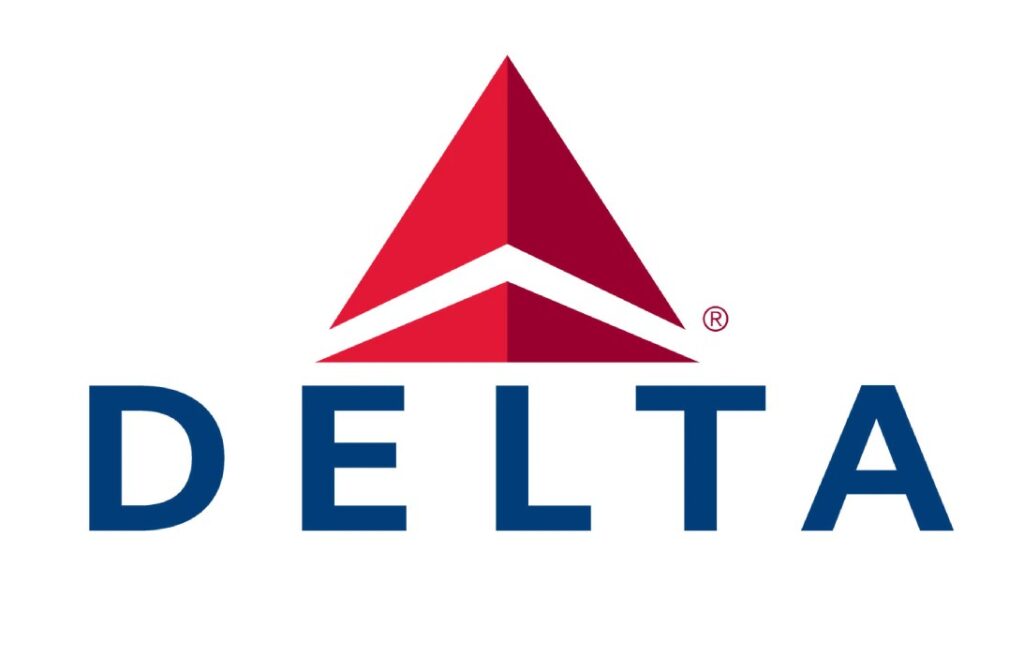 A delta airlines logo is shown.