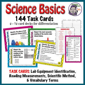 Science Basics: Printable Task Cards | Scientific Measurement & Lab Equipment